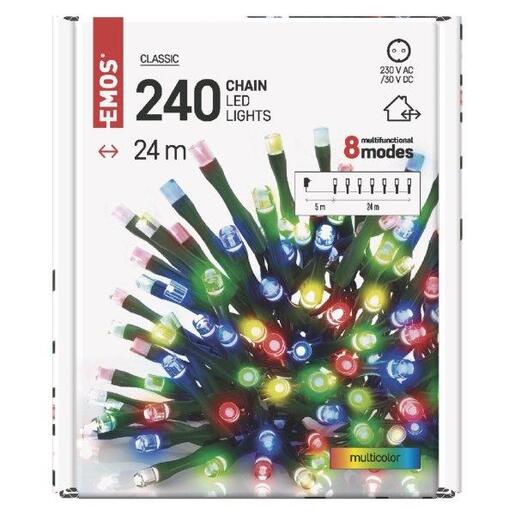 LED lampice 240LED cls mf 24m mc- Šarena