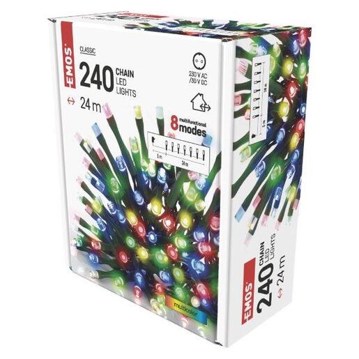LED lampice 240LED cls mf 24m mc- Šarena