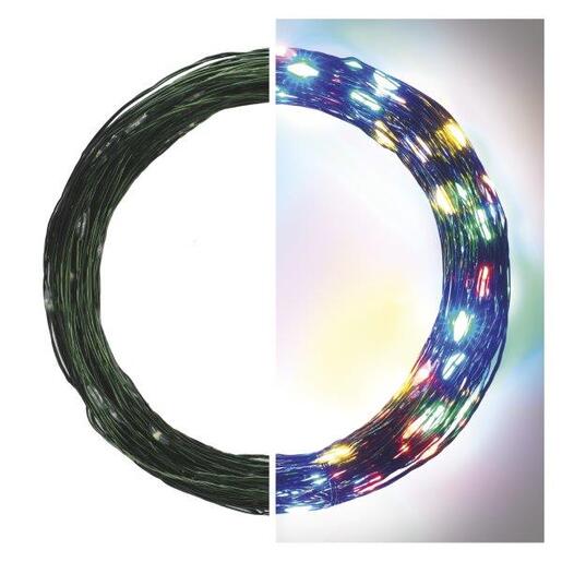 LED lampice 150LED nano 15m g IP44 mc- Šarena