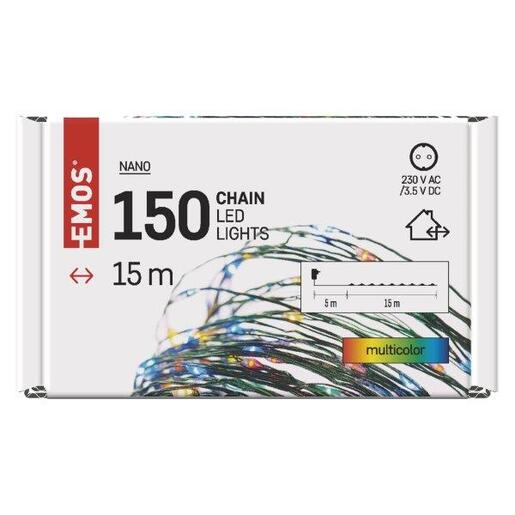LED lampice 150LED nano 15m g IP44 mc- Šarena