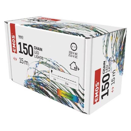 LED lampice 150LED nano 15m g IP44 mc- Šarena
