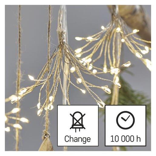 LED nano grane 150LED 3m ww- Toplo bijela