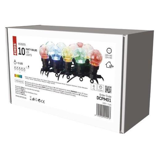 LED Party žarulje 10kom 50LED IP44 mc- Šarena