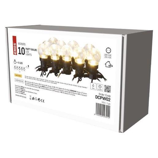 LED Party žarulje 10kom 50LED IP44 cl- Toplo bijela