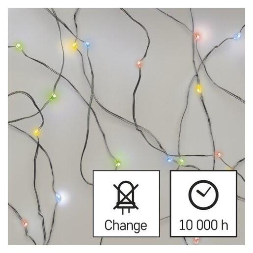 LED lampice 20LED nano IP20 2aa t mc- Šarena