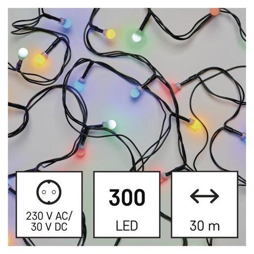 LED lampice 300LED xmas chery timer 30m mc- Šarena