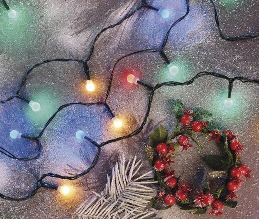 LED lampice 300LED xmas chery timer 30m mc- Šarena