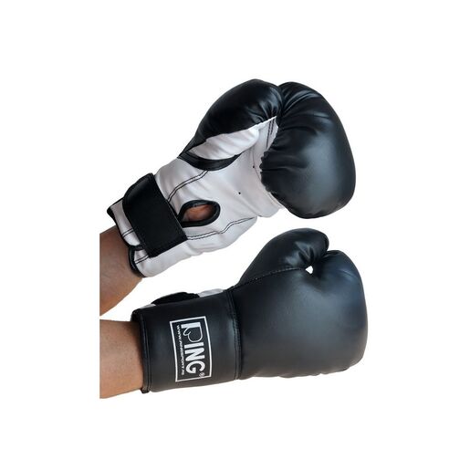 RING rukavice za boks 14 OZ PVC RS 2211, crno/bijele