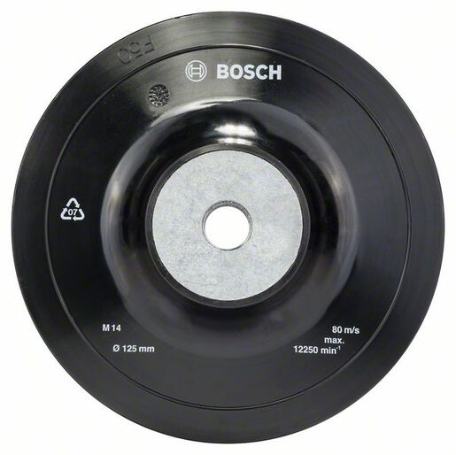 BOSCH Potporni tanjur gumeni s maticom prihvat M14, 125 mm