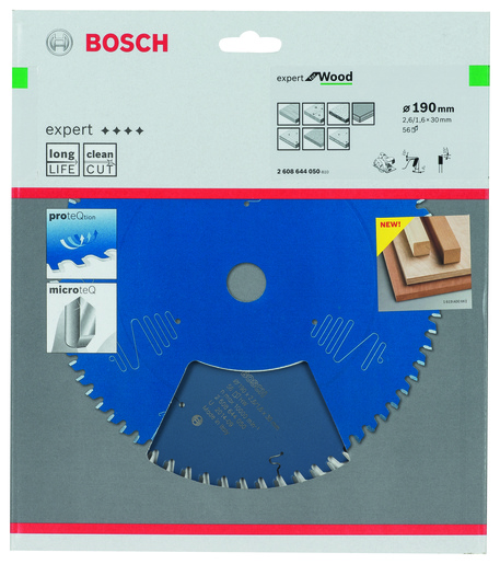 BOSCH List kružne pile Expert For Wood 190x30x2,6/1,6 mm, 56Z ATB
