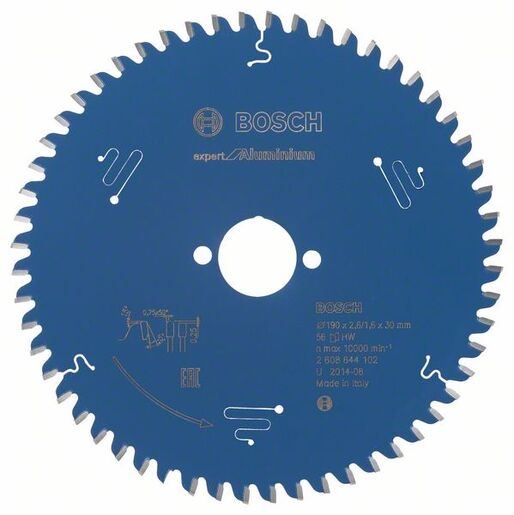BOSCH List kružne pile Expert For Aluminium 190x30x2,6/1,6 mm, 56Z HLTCG