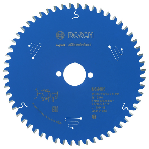 BOSCH List kružne pile Expert For Aluminium 190x30x2,6/1,6 mm, 56Z HLTCG