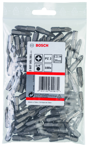 BOSCH Bit izvijača Extra-Hart PZ 2, 25 mm