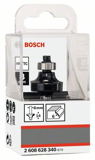 BOSCH Glodalo za pozitivni radijus, dvorezno  8 mm, R1 6 mm, L 13,5 mm, G 53 mm