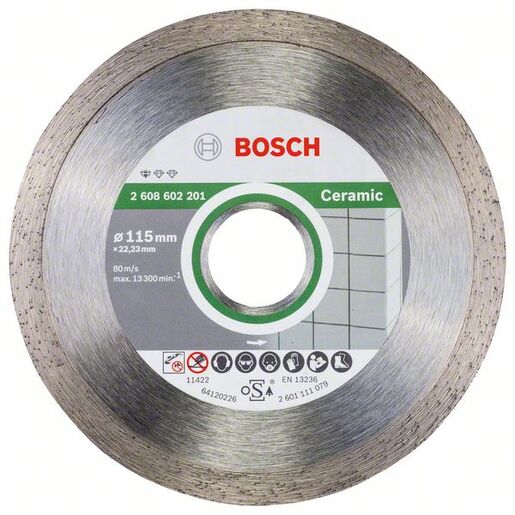 BOSCH Dijamantna rezna ploča Standard for Ceramic 115x22,23x1,6x7 mm