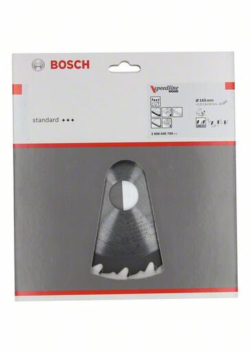 BOSCH List kružne pile Speedline Wood 165x30/20x2,4/1,6 mm, 18Z FZ/WZ