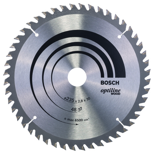 BOSCH List kružne pile Optiline Wood 235x2,8 / 1,8x30 / 25 mm, Z=48, ATB