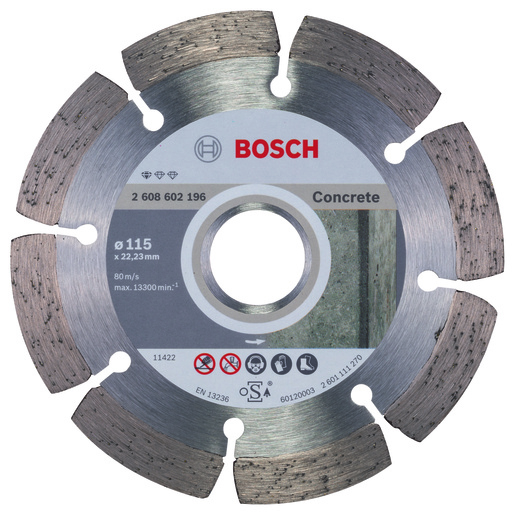 BOSCH Dijamantna rezna ploča Standard for Concrete 115x22,23x1,6x10 mm