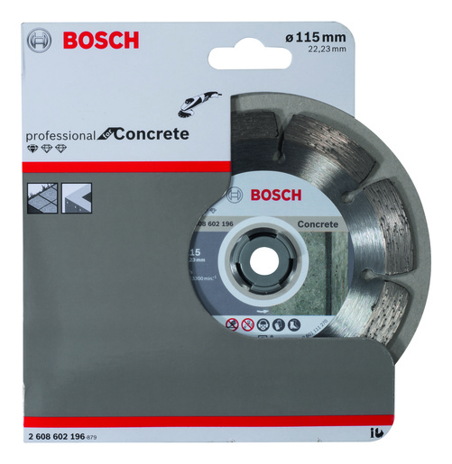 BOSCH Dijamantna rezna ploča Standard for Concrete 115x22,23x1,6x10 mm