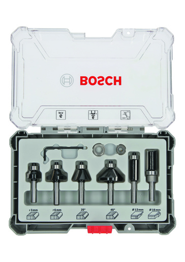 BOSCH Set glodala 6 komada Trim&Edging 6mm prihvat
