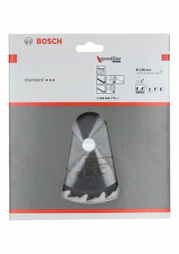 BOSCH List kružne pile Speedline Wood 130x2,0 / 1,4x16 mm, Z=18, FZ / WZ