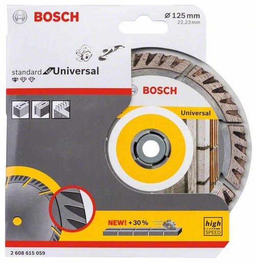 BOSCH Dijamantna rezna ploča Standard for Universal 125x22.23