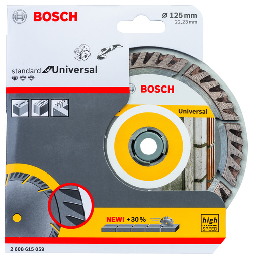 BOSCH Dijamantna rezna ploča Standard for Universal 125x22.23