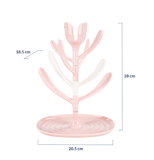 Kikka Boo sušilo za bočice Tulip Pink