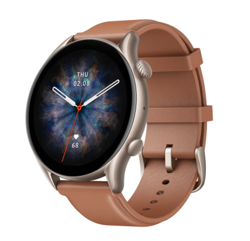 Amazfit GTR 3 Pro, 46mm, Smeđa, kožni remen, pametni sat