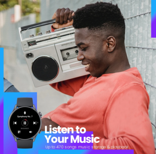 Amazfit GTR 3 Pro, 46mm, Smeđa, kožni remen, pametni sat