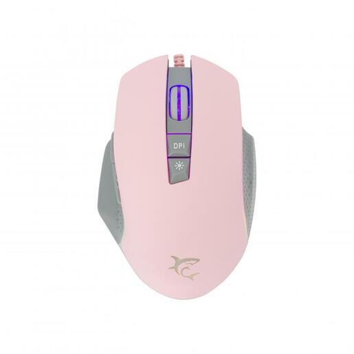 White Shark MIŠ GM-5009 GARETH, RGB, optički miš, 6400 DPI, gaming miš, rozi