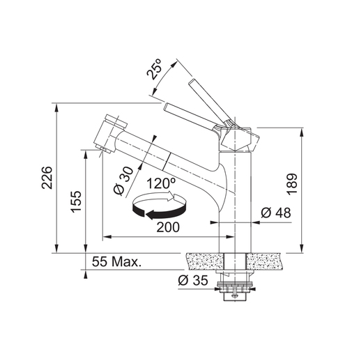 Franke Taros Neo Doccia Plus
