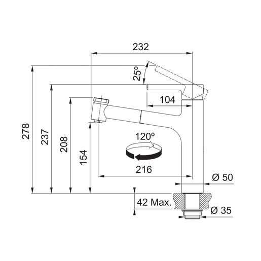 Franke Centro Doccia Plus