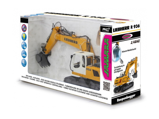 Jamara bager na daljinsko upravljanje Liebherr R936, žuti 1:20