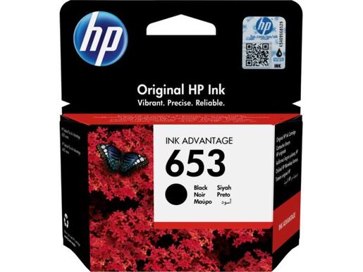 Tinta HP 3YM75AE, No.653, crna