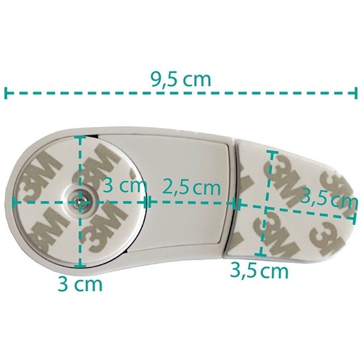 Zopa zaštita za vrata white/grey