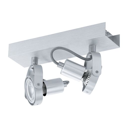 EGLO reflektor/2, LED, 2X5W, brušeni aluminij 'NOVORIO'