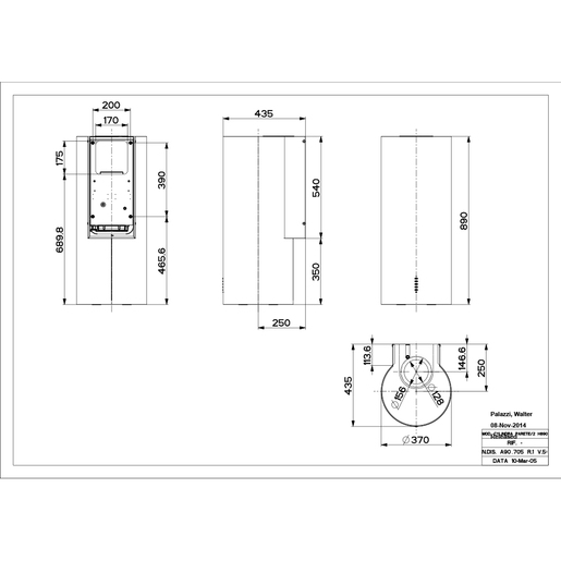 Faber napa Cylindra Plus BK Matt A37