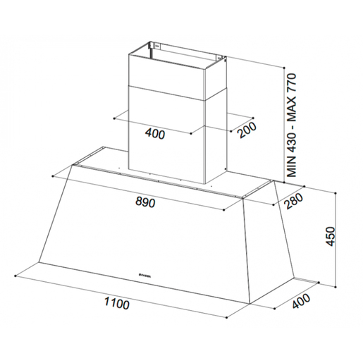 Faber napa Chloé XL CG Matt A110