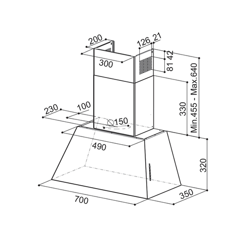 Faber napa Chloé EV8+ OC A70