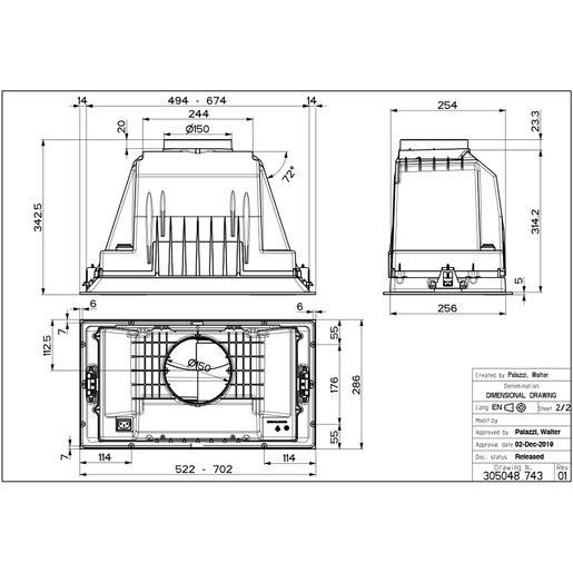 Faber napa Inka Plus HCS BK A70