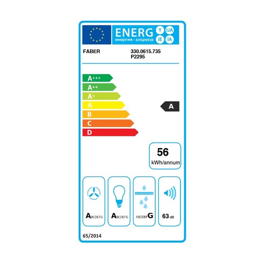 Faber napa Glam Light Zero Drip Plus BK M A80