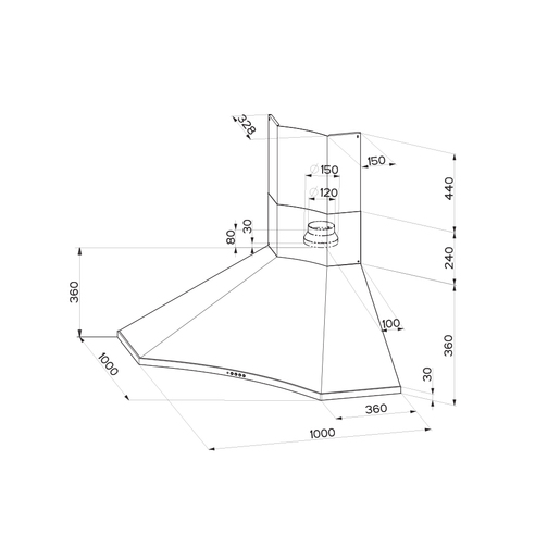 Faber napa Solaris EG6 LED X A100
