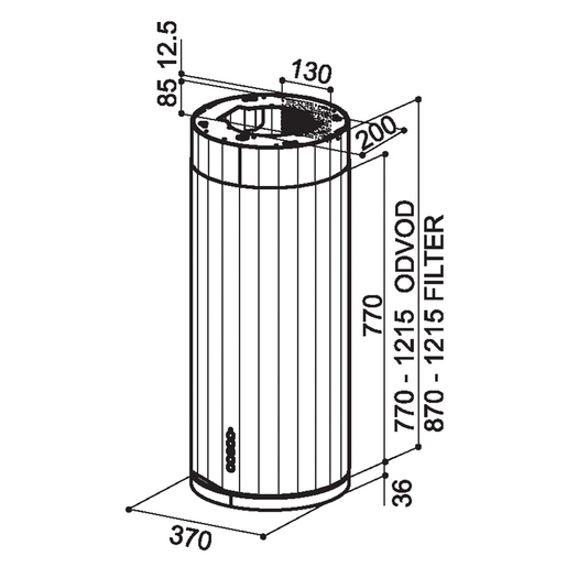 Faber napa Corinthia Isola EV8+ X/OM A37