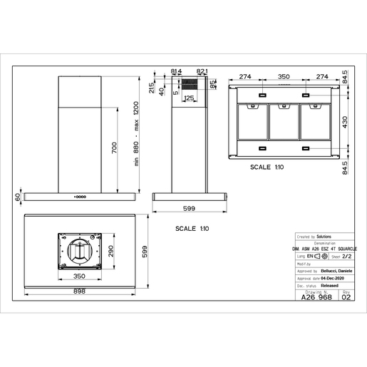 Faber napa Stilo Comfort Isola X A90