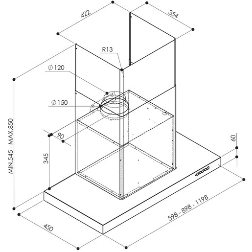 Faber napa Luft X A60