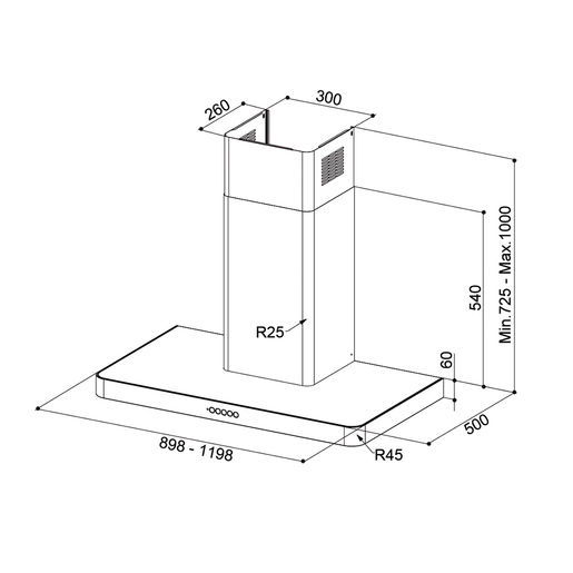 Faber napa T-Light EV8+ WH Matt A90