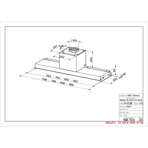 Faber napa In-Nova Touch X/BK A120