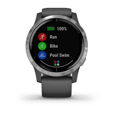 Garmin Vivoactive 4 Silver sivi remen, 010-02174-04, 45mm, pametni sat