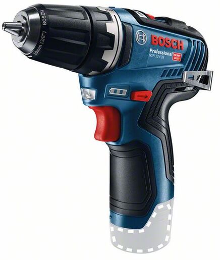 BOSCH Professional akumulatorska bušilica-izvijač GSR 12V-35 brushless (2x 2,0 Ah, punjač)